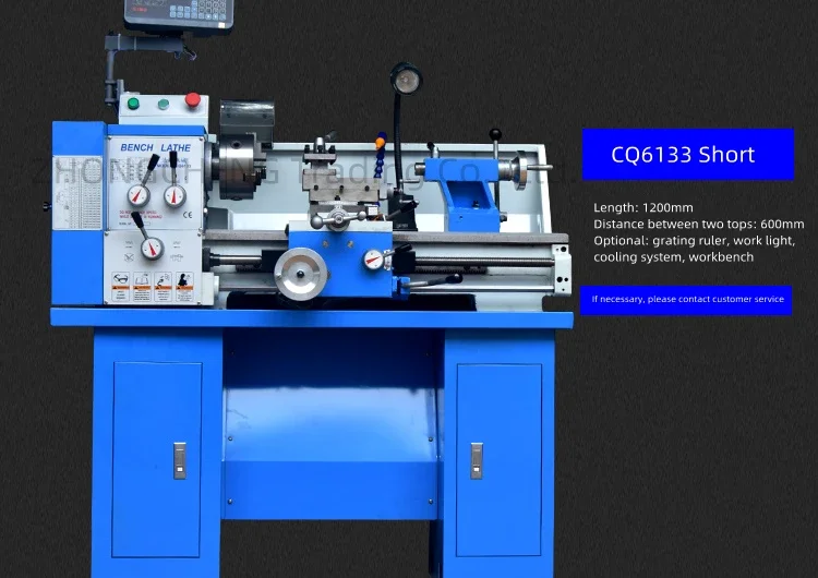 New Electric High-power Household Metal Lathe CQ6133 Desktop Lathe Small Process