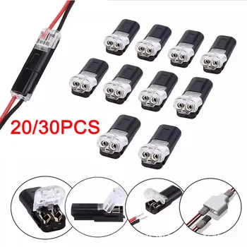 กันน้ําปลั๊กสายไฟ 2 ขาสายปลั๊กรถไฟฟ้า Snap Connectors Strip Terminal การเชื่อมต่อขายส่ง 1
