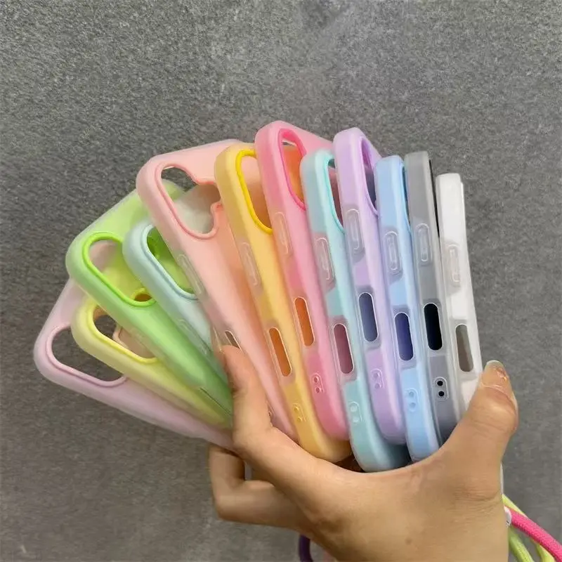 Soft Matte Candy Transparent Phone Case For iPhone 17 16 thumbnail 8
