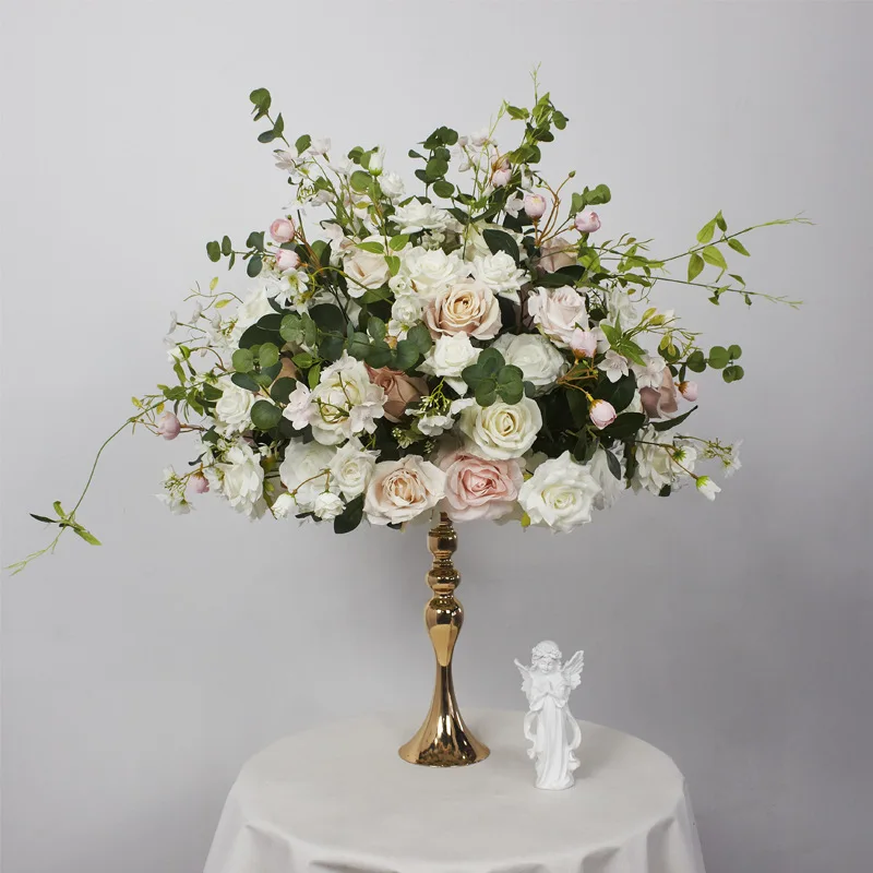 Florist Supplies Party Event Decorations Evergreen Leaves Flower Table Centerpiece Flower Ball Wedding Aisle Decorations Flowers