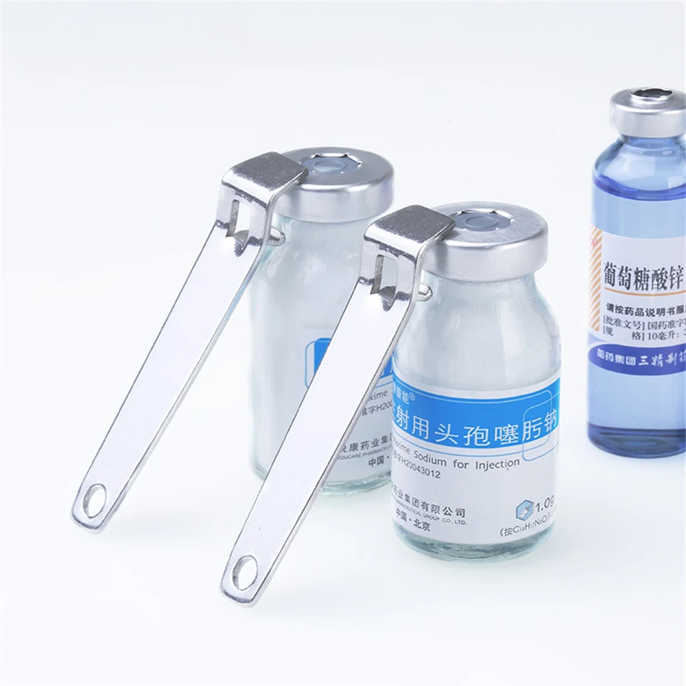 Description Picture 5 of item1/4PCS Bottle Opener Stainless Steel Oral Liquid Vial Opener Household Portable Beer Bottles Oral Liquid Can Open Kitchen Gadget