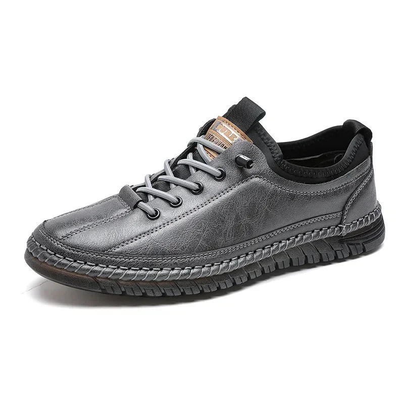 Casual Men's Shoes Loafers Flat Walking Shoes for Men Comfortable Slip on Sneakers   Soft Sole Work Shoes Retro Footwear 6