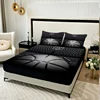3PC Basketball Court Bed Sheet, Fitted Sheet*1+Pillowcases*2, Suitable For Bedrooms And Guest Rooms, Comfortable And Soft Fabric 2
