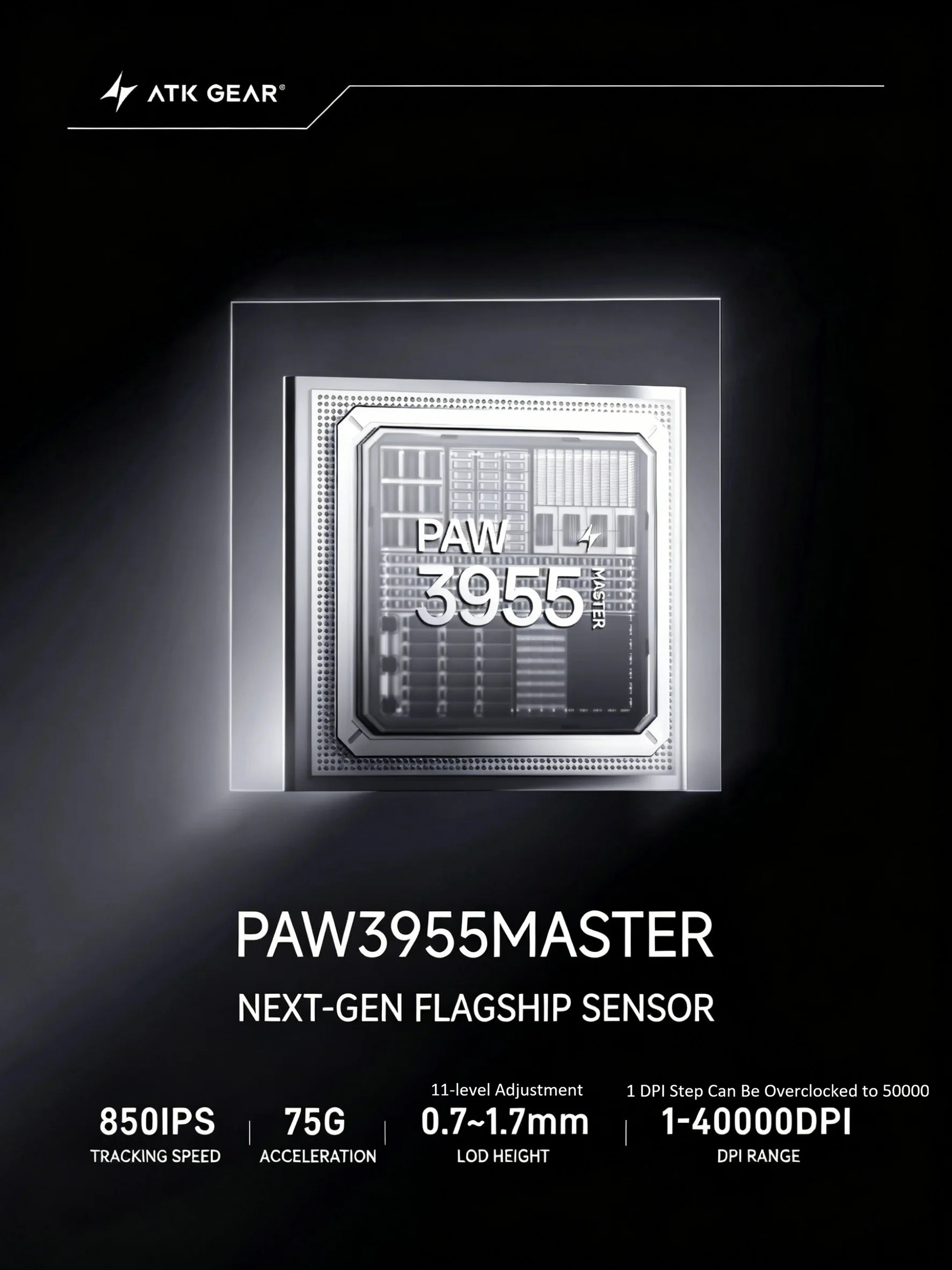 ATK 블레이징 스카이 X1 에어 플러스 PAW3955 마스터 듀얼 8K 48g 무선 게이밍 마우스 850IPS 75G 경량 인체공학적 듀얼 모드 0.163ms