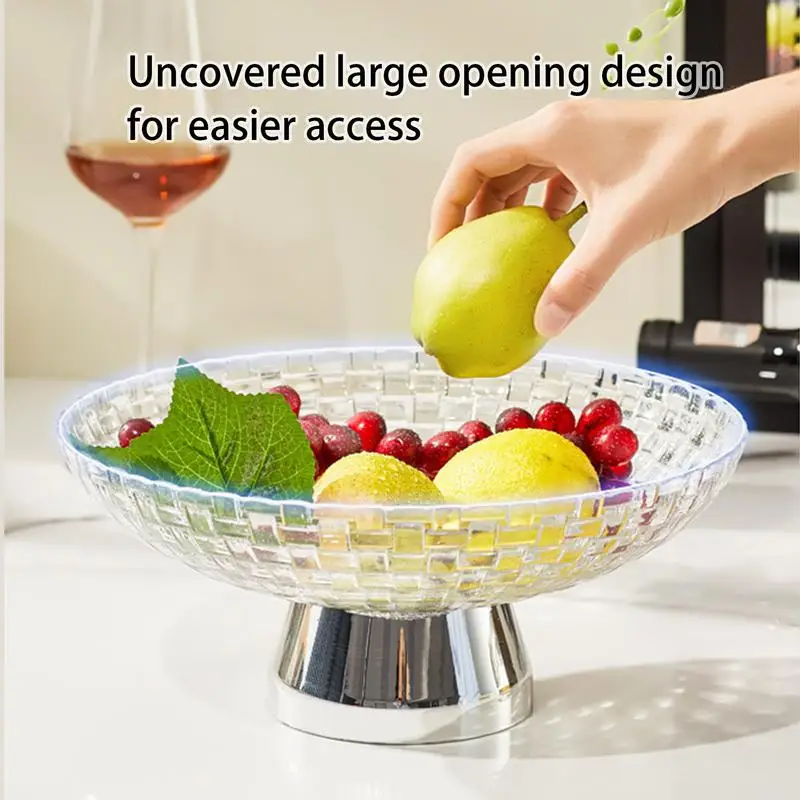 

Bowl For Fruit Large Durable Fruit Bowl With Draining Hole Decorative Vegetable Holder With Removable Pedestal kitchen gadgets