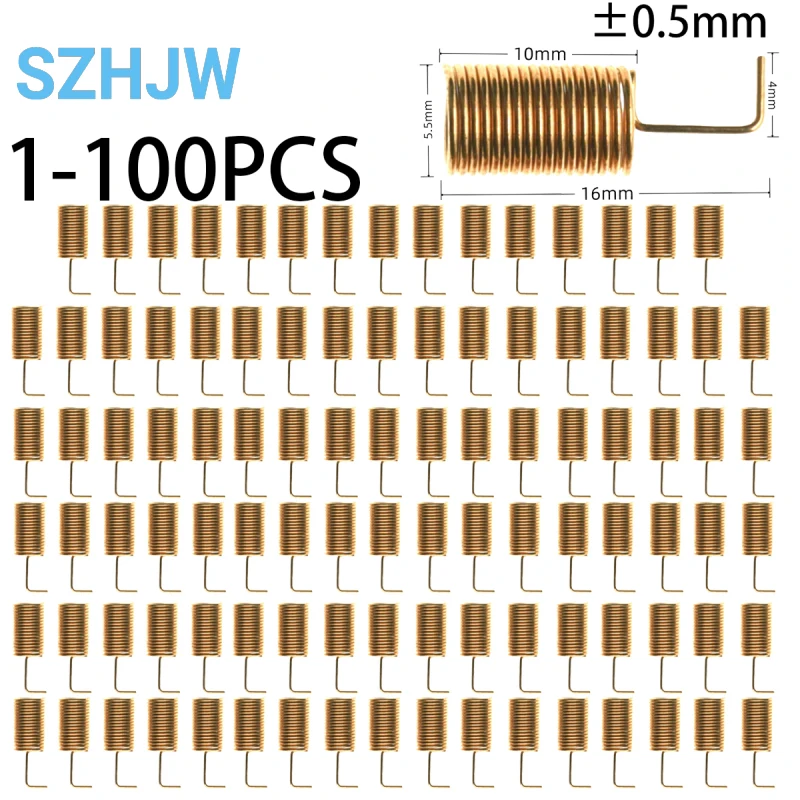 433MHz Copper Spring Antenna 2.15dBi, 50Ω SMA RF Antenna for 433MHz ...