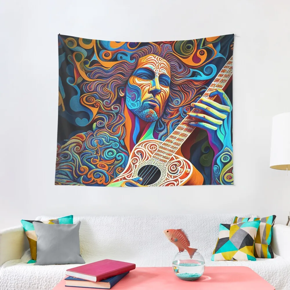 

guitarist Tapestry Room Decor Korean Style Decoration For Rooms Room Decoration Aesthetic Tapestry