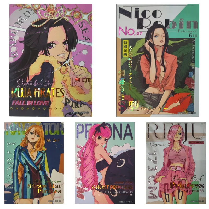 

One Piece Boa Hancock коллекция персонажей аниме флэш-карт серии Utr полный набор 9 Соединенных игровых карт игрушка Рождественский подарок