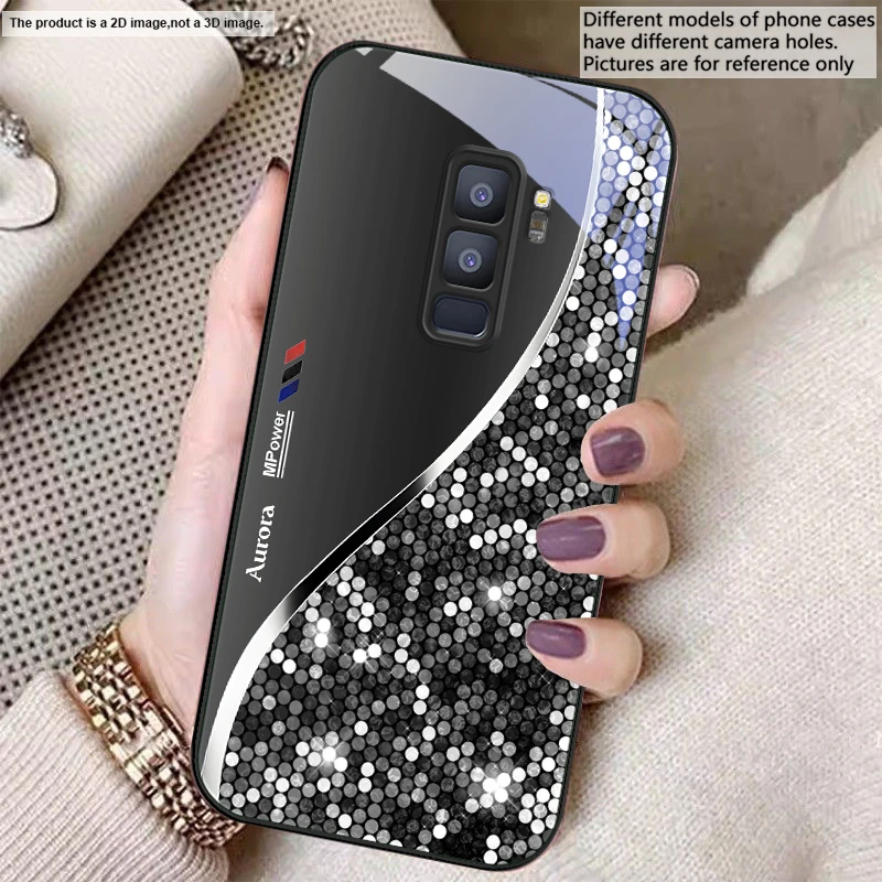 Sleek Silver Metal Curve Glass Phone Case