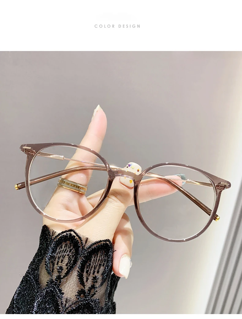 Fotoempfindliche, farbwechselnde Anti-Blaulicht-Myopie-Brille sind trendig, stilvoll, einfarbig, Retro und vielseitig.6052 – Detail 11