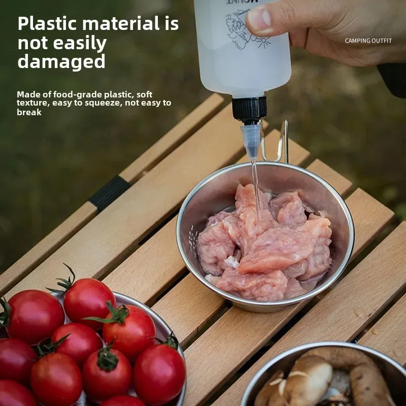 Portable Outdoor Oil Bottle - Leak-Proof Mini Condiment Dispenser for Camping, Home Storage for Oil, Vinegar, and Soy Sauce