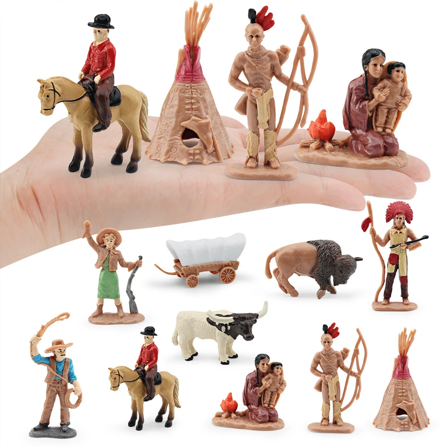 Wildlife Adventure Playset with Realistic Animal and Indigenous Figures