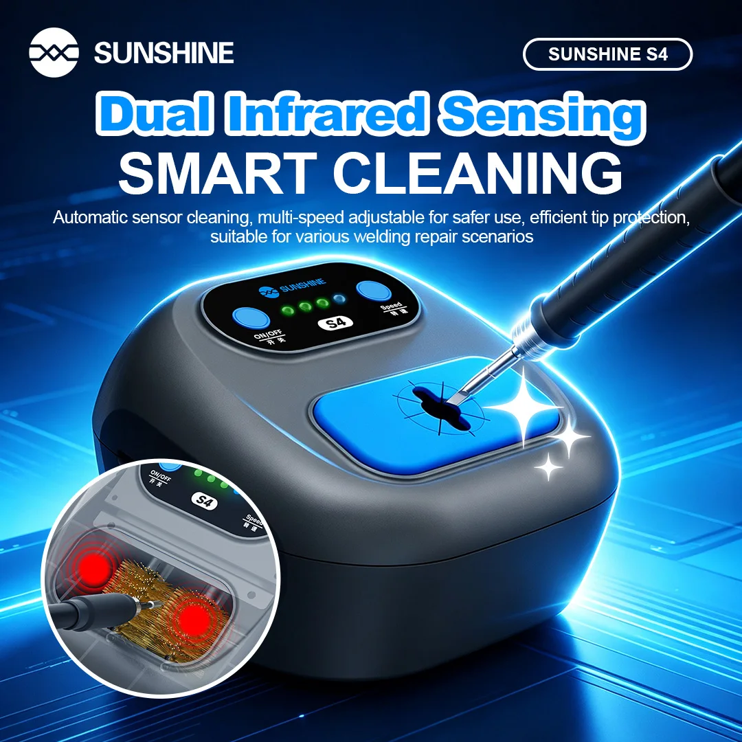 SUNSHINE S4 Smart Soldering Iron Tip Cleaner 6