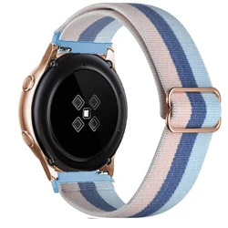 Versatile Nylon Elastic Wristband Bracelet - 20mm/22mm Strap - 20mm (Pink double blue)