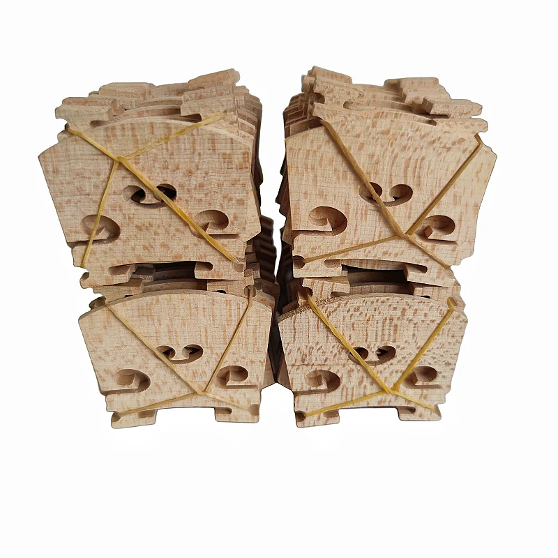 Violin Bridges maple wood 4/4 3/4 1/2 1/4 1/8 size violin parts 20pcs violin bridges
