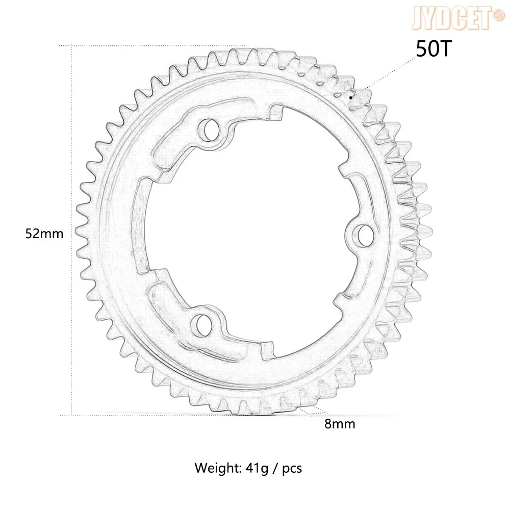 1 Mod Hard Steel Main Spur Gear 46T 50T 54T 6449 6447X 6448X 6449X for