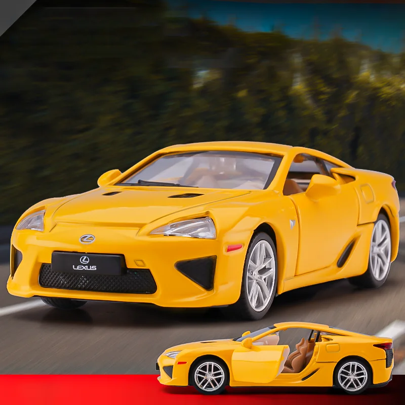 

1:32 модель автомобиля Lexus LFA Supercar из сплава, литой и игрушечный автомобиль, коллекционная игрушка