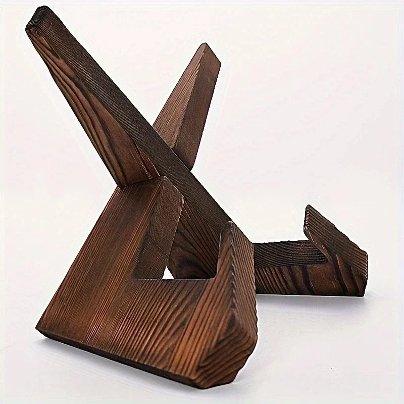 Wooden Cookbook and Tablet Holder with Flat Base