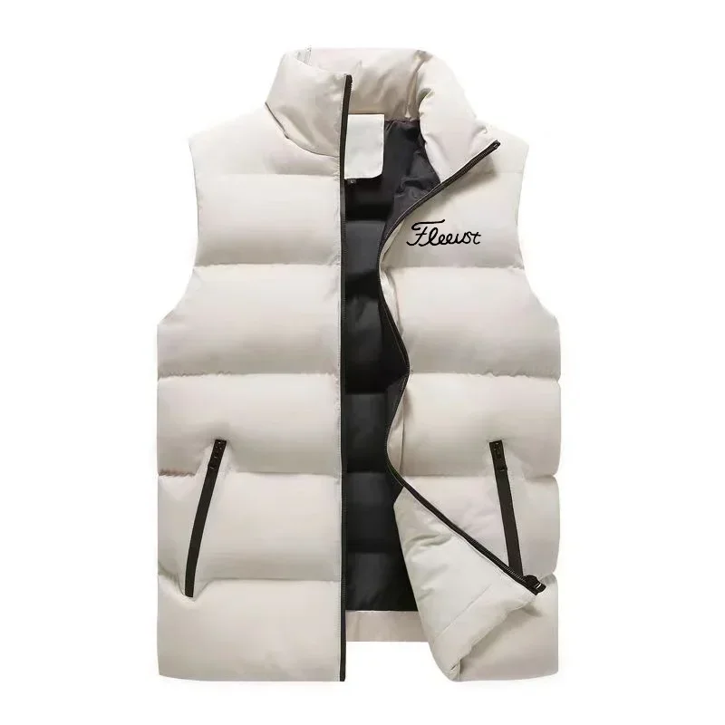 

Winter Men Golf Down Vest Autumn Coat Ultralight Sleeveless Puffer Vest Jacket Warm Lightweight Golf Down Jacket Waistcoat