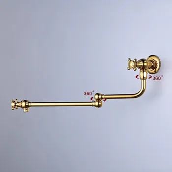 ใหม่ก๊อกน้ําห้องครัวแปรงทองหม้อ FILLER TAP ติดผนังเดี่ยวเย็นสีเทา TAP หมุนพับ Spout SINK ก๊อกน้ํา 1