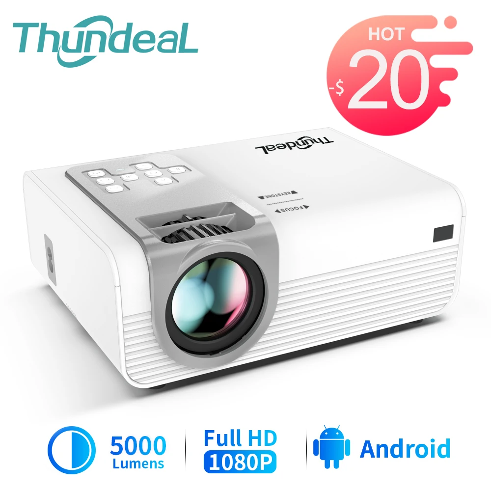 Мини-проектор ThundeaL TD90 Pro светодиодный Android Wi-Fi 1080P |