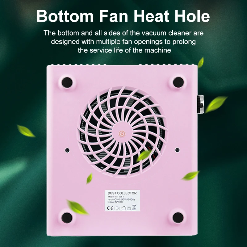 Nail Dust Collector Filter Nail Vacuum Cleaner Manicure Extractor Fan Remove Filter Eqiupment