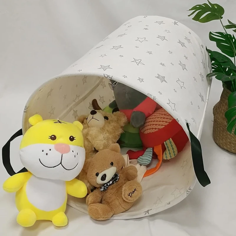 

Laundry Room Foldable Freestanding Laundry Hampers with Toys Clothes Storage Hampers