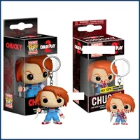 Funko POP Keychain Child's Play Famous Horror Movie Characters CHUCKY Action Toy Figures Pendant Jewelry Keychains Children Gift 1