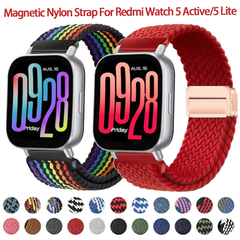 Magnetic Braided Nylon Strap - Comfortable Breathable Bracelet Wristband
