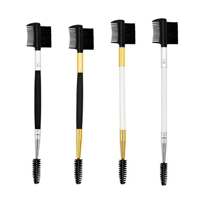 Makeup Brush Set Makeup Tool Double Ended Eyebrow Comb Brush Eyelash Applicator 1PC
