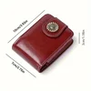 Elegant Mini Cosmetic Case with Mirror Portable Makeup Pouch with Snap Closure Versatile and Stylish for Daily Use and Travel 3