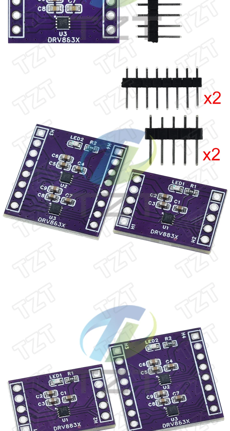 1/2/5 Stück DRV8837 DC-Motorsteuerungsmodul 1-Kanal und 2-Kanal 1,8A Motorsteuerplatine – Detail 5