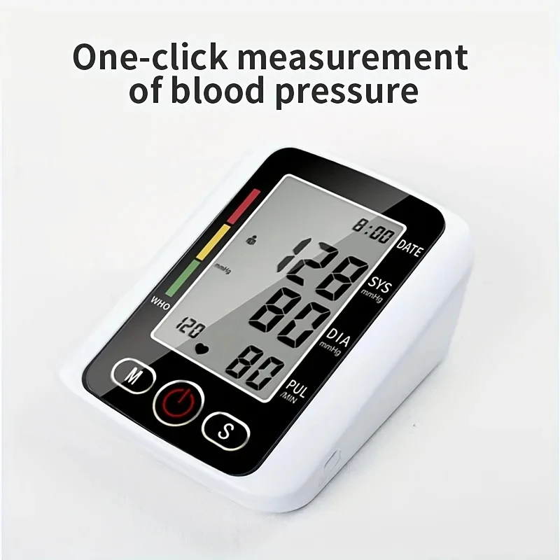 Portable Blood Pressure Monitor Digital LCD arm tensiometers Blood Pressure Monitor Large Cuff