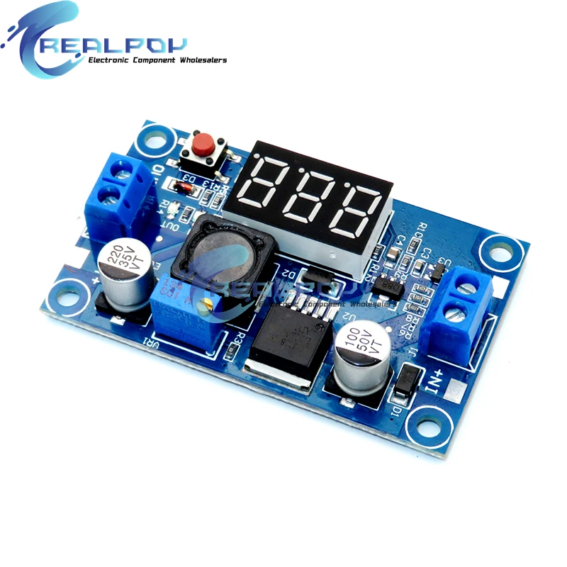 Buck Converter LM2596 DC DC Step Down Voltage Regulator LED Display Voltmeter 4.0~40 to 1.3-37V Adjustable Power Supply