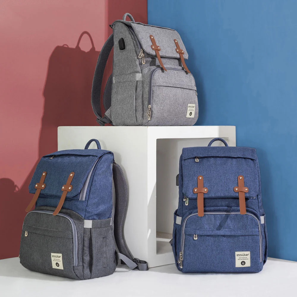 

Baby Diaper Bag Backpack For Mom Maternity Waterproof Bag Stroller Nappy Outdoor Travel Bag Large Capacity Bag for Baby Care