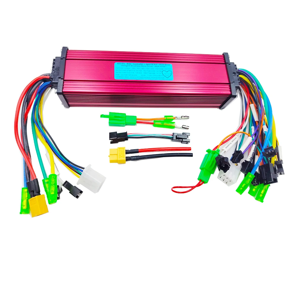 350W-2000W BLDC-Controller Dual Drive Rechteckwellen-Elektrofahrrad-Controller 24V-60V Dual-Mode Elektroroller-Zubehör – Detail 5