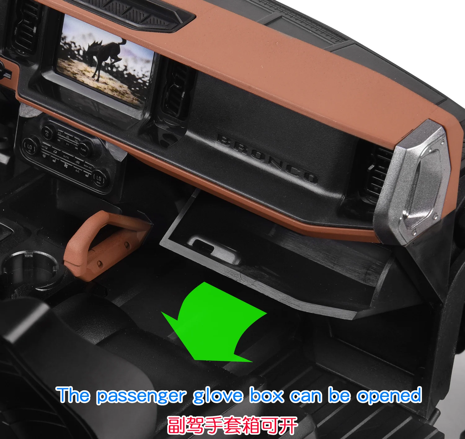 Für 1/10 Rc Crawler Auto Traxxas Trx4 Bronco 2021 Innen Dashboard Simulation Zentrale Steuerung Sitz Modifikation Teil G175g – Detail 20