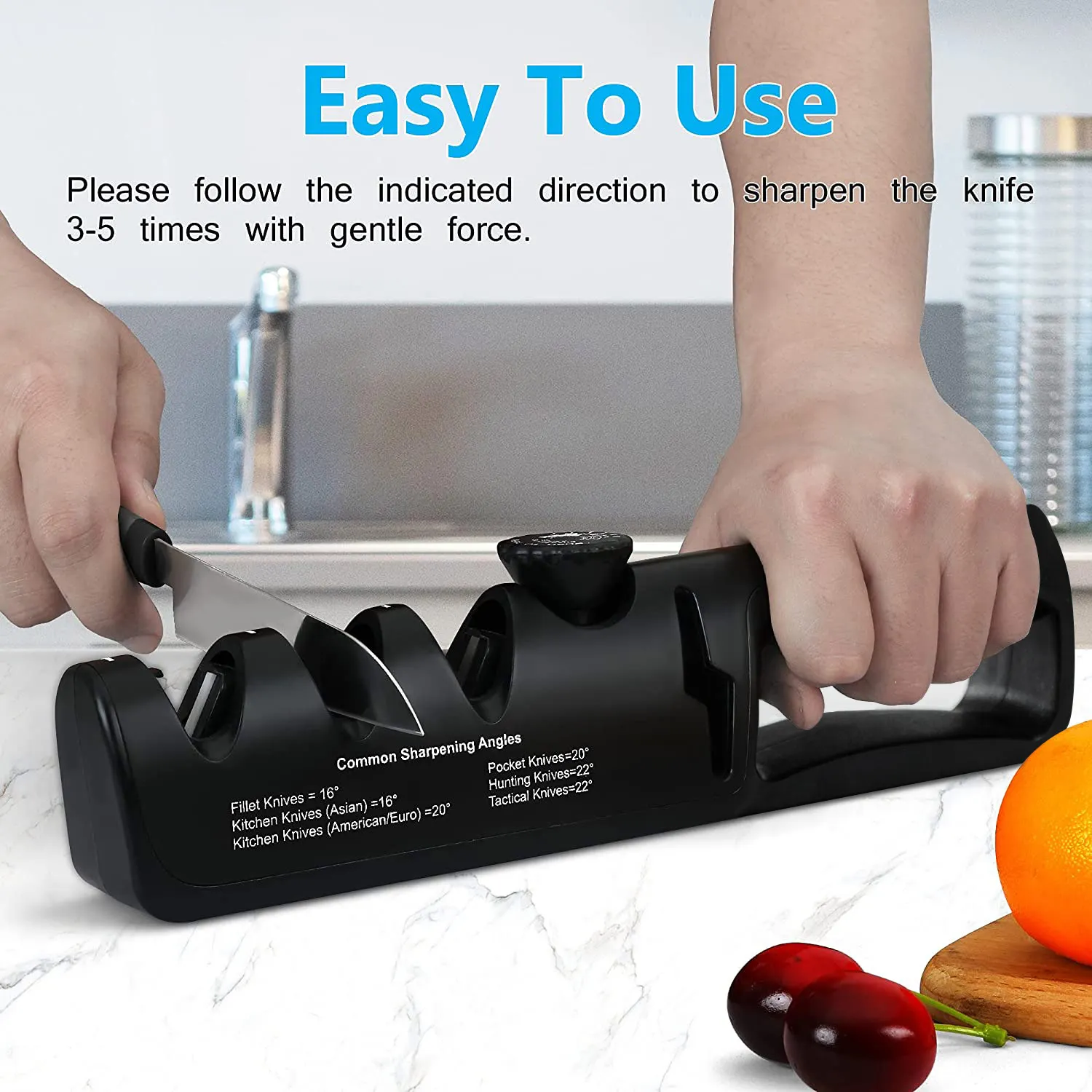 Knife Sharpener 5 in 1 Adjustable Angle Kitchen Grinding Machine