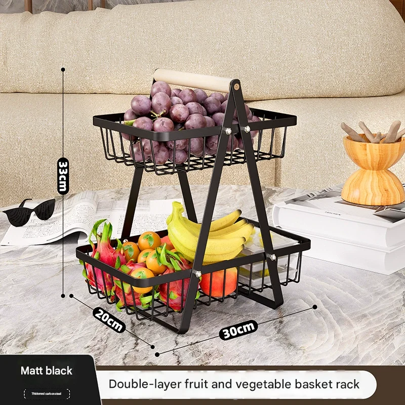 Double Layer Storage Basket 6