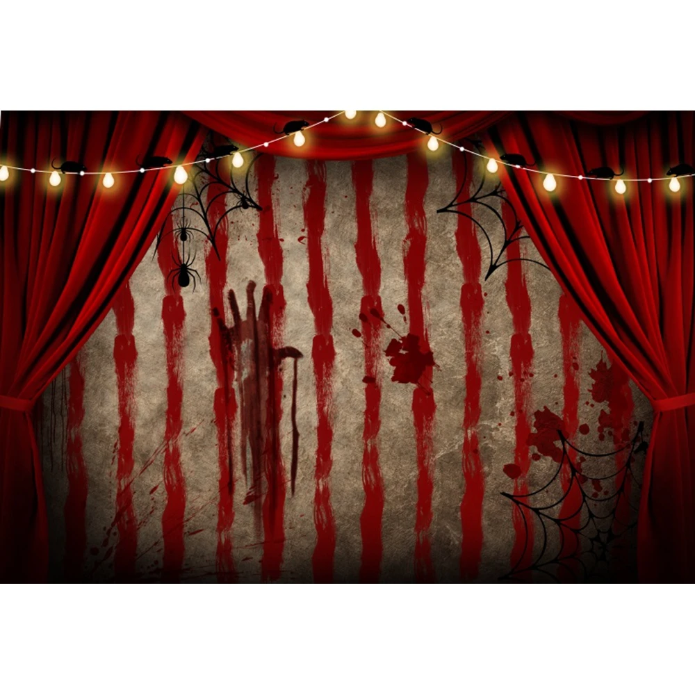 Halloween-Hintergrund 2,7 X 1,5 M – Gruseliger Clown Motiv – Für Party-Deko & Foto-Shooting – Stoff, Waschbar