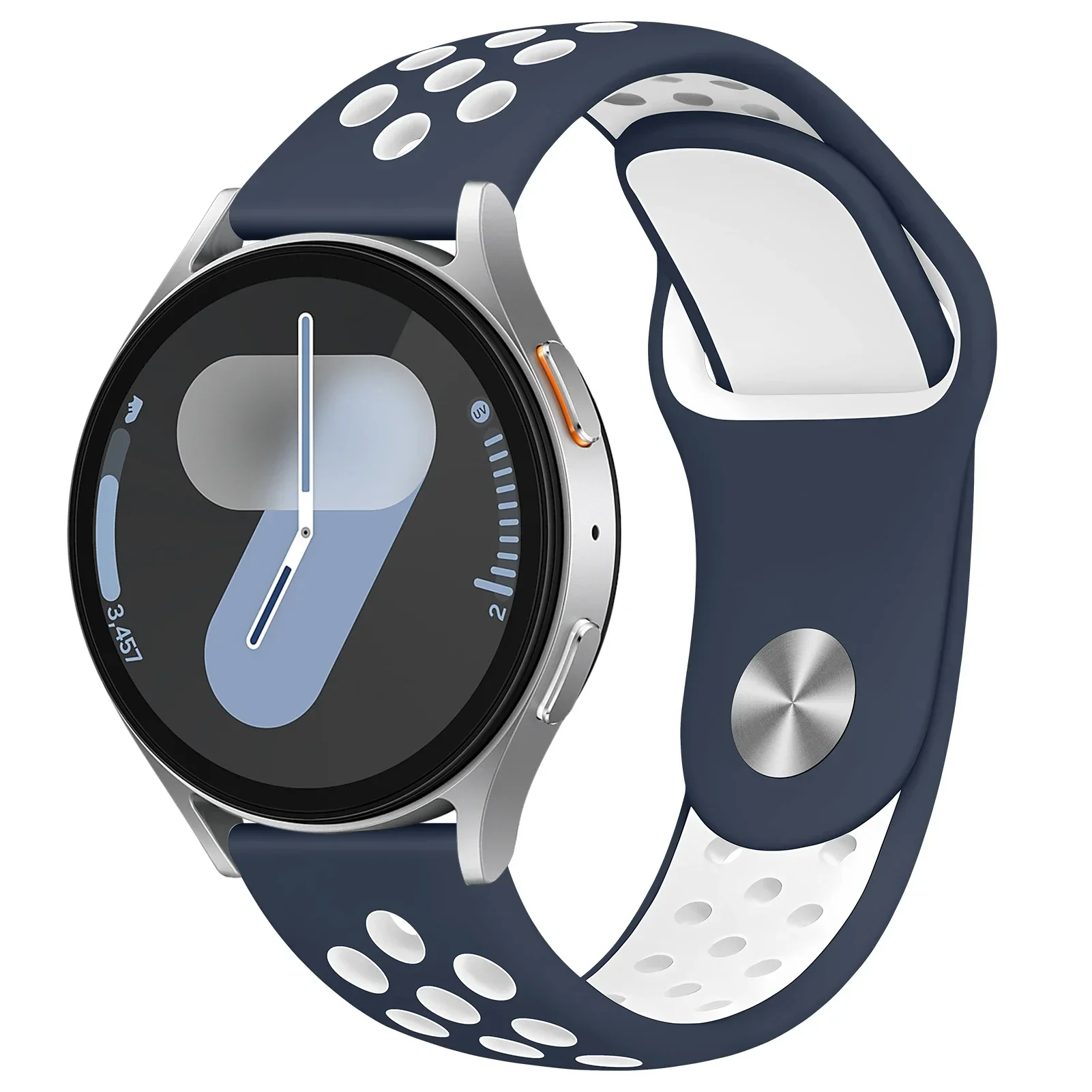 ตัวเลือกสินค้า สายซิลิโคนยืดหยุ่น 20-22 มม. สำหรับ Samsung Galaxy Watch 7/6/5 40-44 มม. และ Huawei Gear S3 43-47 มม.
