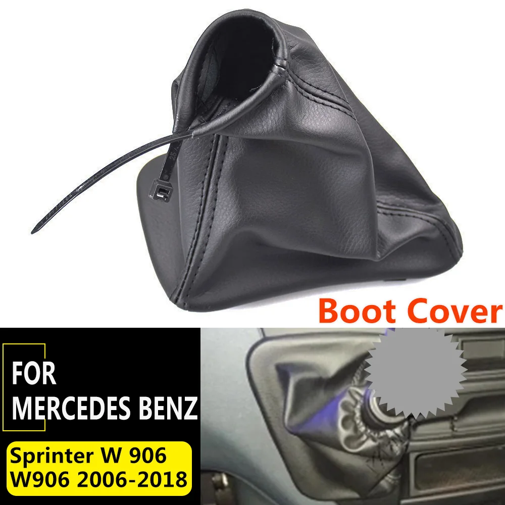 PU Leather Car Gear Shift Knob Lever Stick Gaiter Boot Cover LHD For Mercedes Benz Sprinter W 906 W906 2006 2007 2008- gear shift knob cover gear shift cover shift lever knob cover shift knob cover shift dust cover