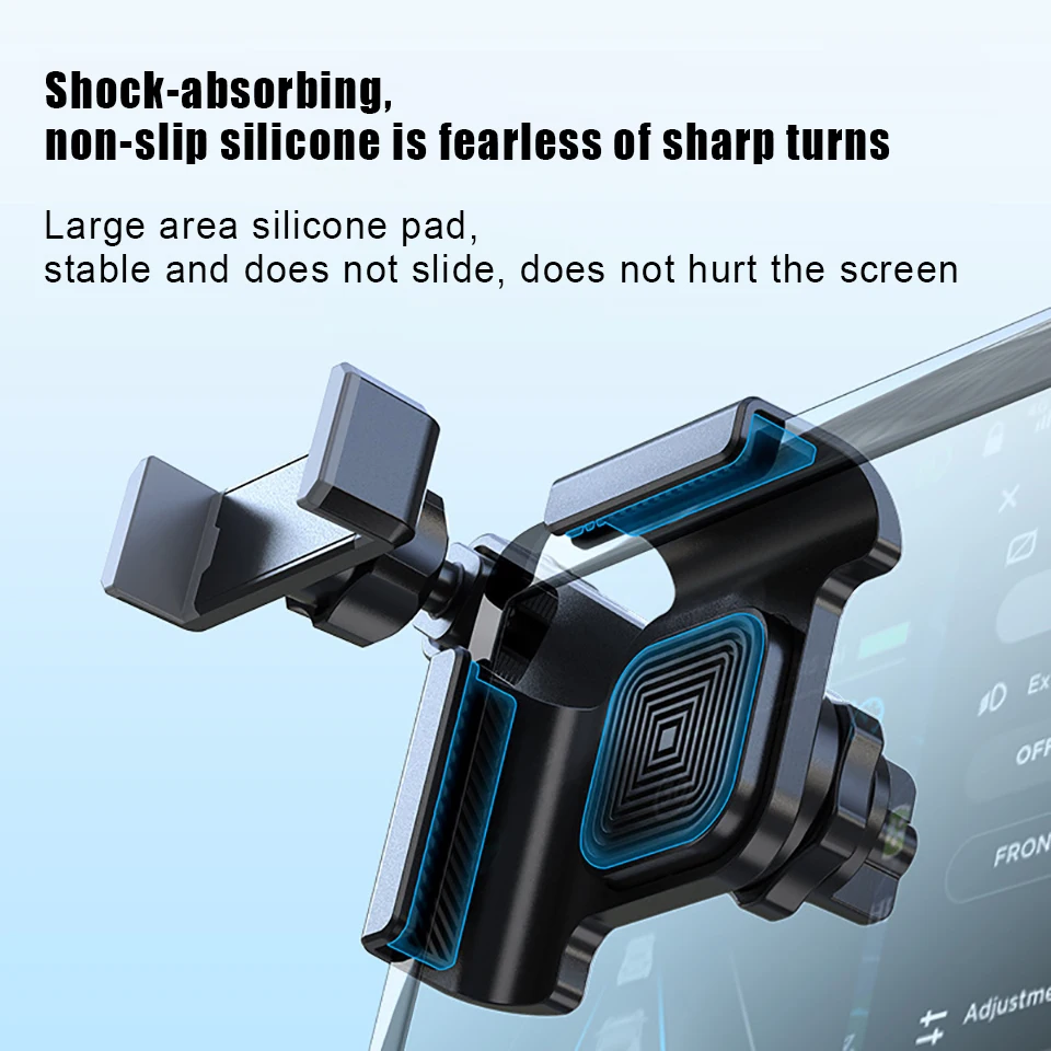 Car Mobile Phone Holder Universal Car Display Screen For BYD Tesla Model 3/Y/S/X Scalable Phone stents 360 Rotatable GPS Bracket images - 6