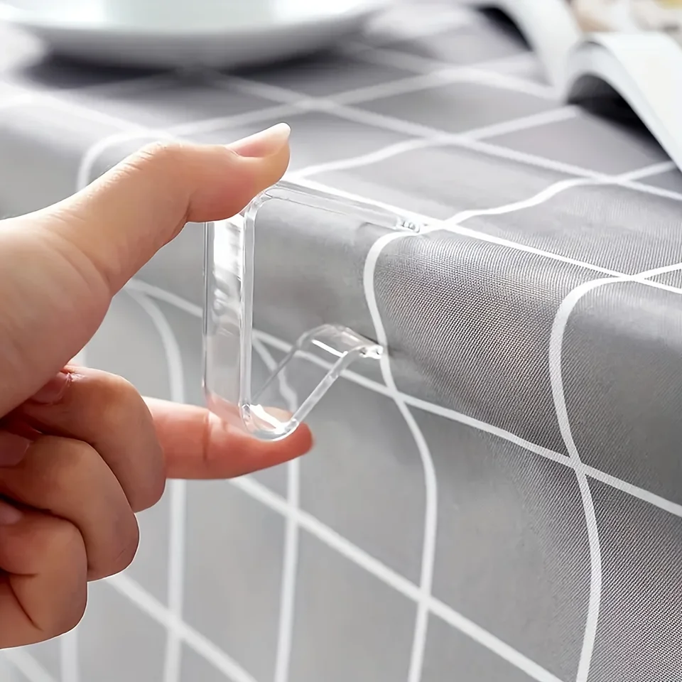 24 Stück Tischdeckenklammern Aus Kunststoff – Transparente Clips Für Picknick & Outdoor | Hält Tischdecken Auf Tischen Mit 35-55 Mm Dicke