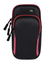 Universal Armband Sport Phone Case - Running Arm Holder & Sports Mobile Bag (Red)