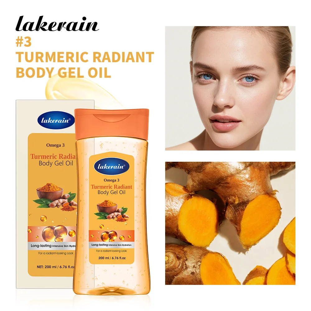 Lakerain Cocoa Butter Deep Hydrating Body Gel Oil - Radiant Moisture for All Skin Types, 200ml