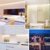 AA Battery Power Led Strip Light SMD2835 1-5M Flexible Lighting Ribbon Tape White/Warm White Strip Cabinet Lights Backlight 6