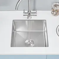 ROVATE 20×17 Inch Undermount Kitchen Sink Small Wet Bar Prep Sink 18 Gauge Stainless Steel Single Bowl 9 Inch Deep Rv Sink 1