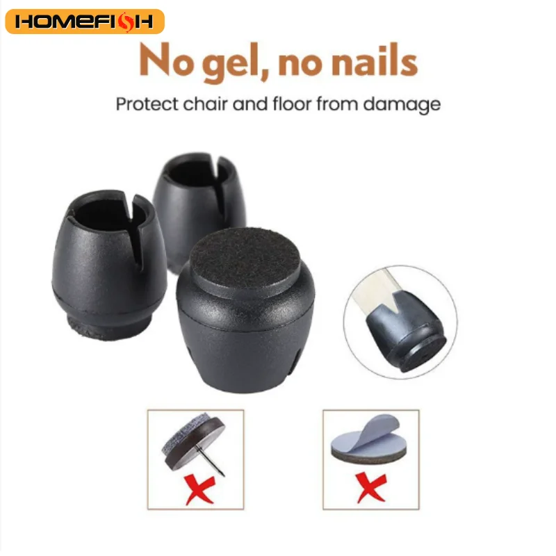 Silicone Chair Leg Caps Furniture Feet Protector Pads Table Covers Socks Plugs Furniture Leveling Feet Home Decor 16Pcs