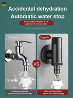 Household narrow space washing machine faucet all copper joint automatic shut-off valve 2